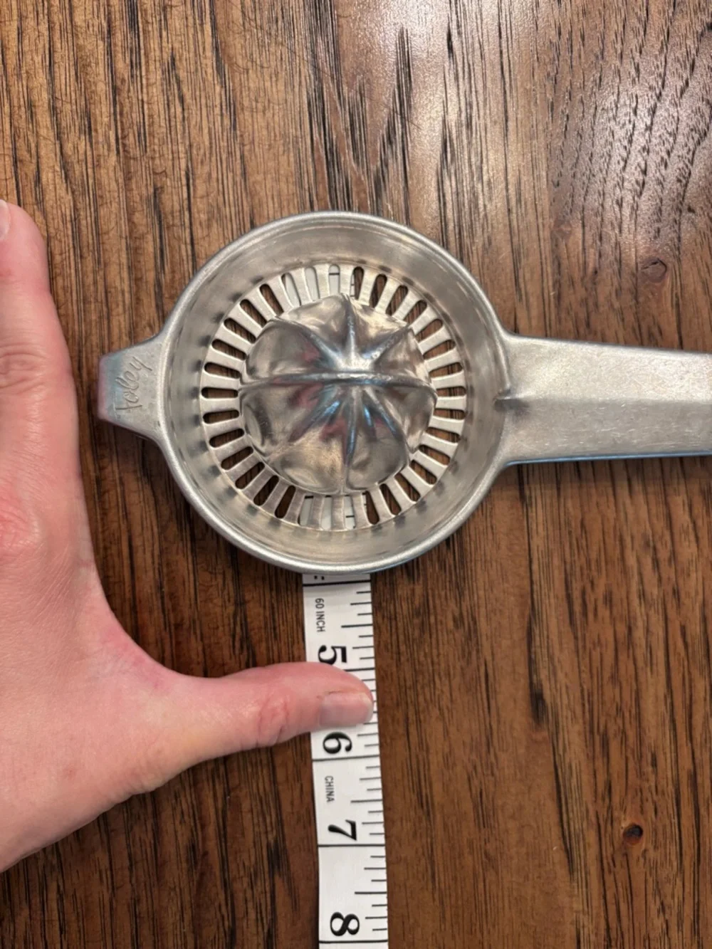 Vintage Foley Aluminum Citrus Juicer Handheld Lemon Orange Juicer Squeezer USA
